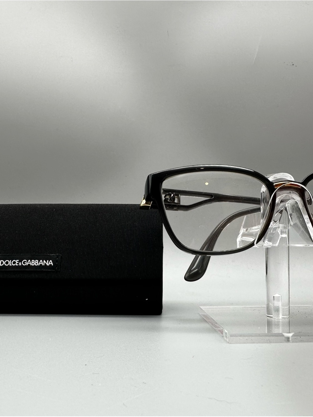 Dolce & Gabbana DG 5066 3291 Clear Grey Gold Eyeglasses Frames 54-17 145